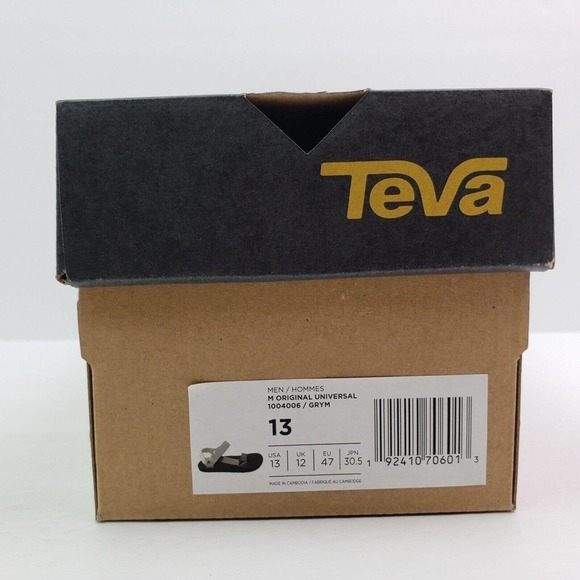 Teva Original Universal Mens Size 13 Blue White Gray Sport Sandals 1004006 main image 5